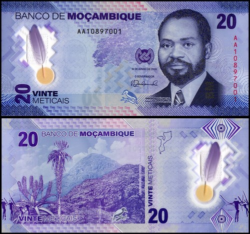 Mozambique meticais 2024 - 20,
