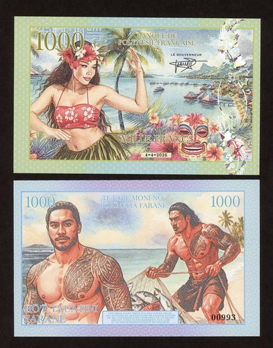 Polynesia 1000 francs 2026 - 1000, francs,