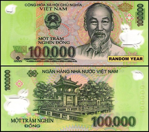 Vietnamese currency 100000 - vietnamese,