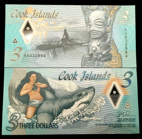 Cook islands dollars polymer - 3,