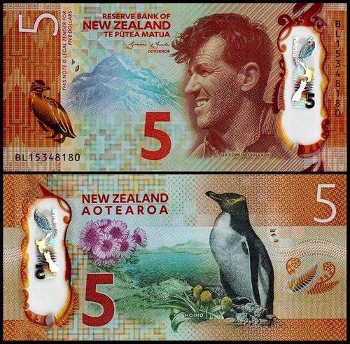 New zealand dollars 2015 - 5, dollars,